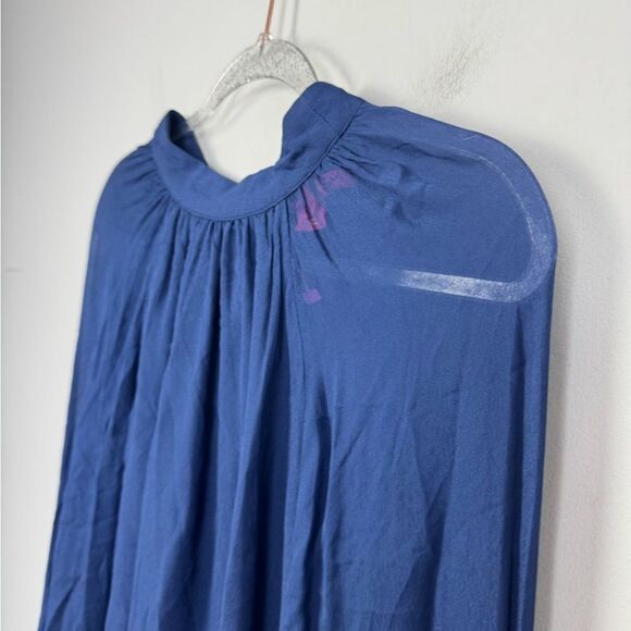 LILLY PULITZER | NEW Ellielynn Sheer Long Sleeve Navy Blue Blouse Women’s Size 2 - Picture 4 of 11